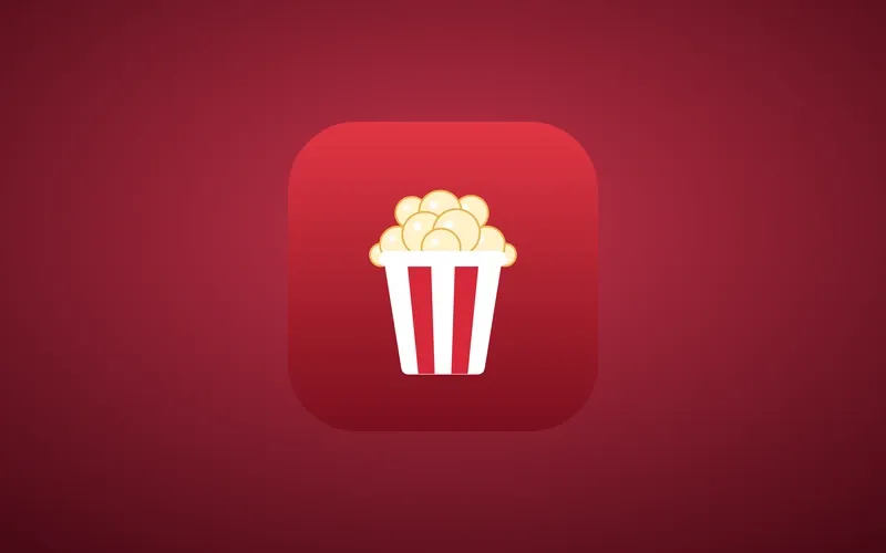 CineBuddy app icon: a box of popcorn